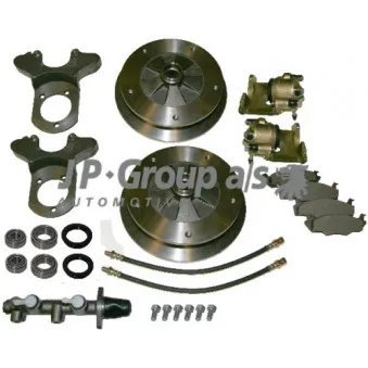 Kit de disques et plaquettes avant JP GROUP