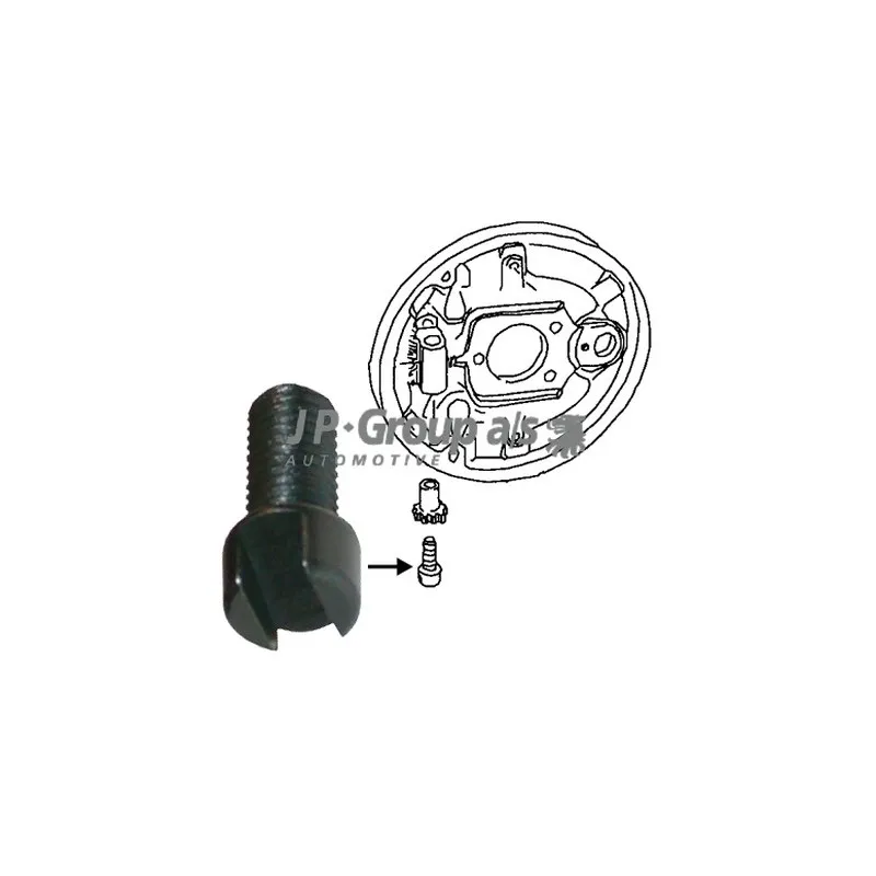 Boulon de réglage, systéme de freinage JP GROUP 8163850106