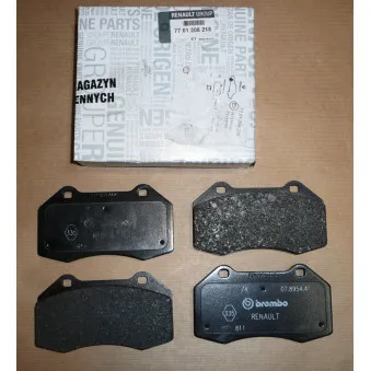 Jeu de 4 plaquettes de frein avant OE 7701208218