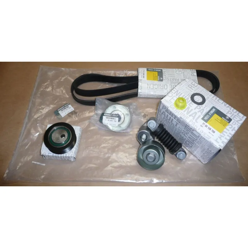 Jeu de courroies trapézoïdales à nervures OE 7701477582