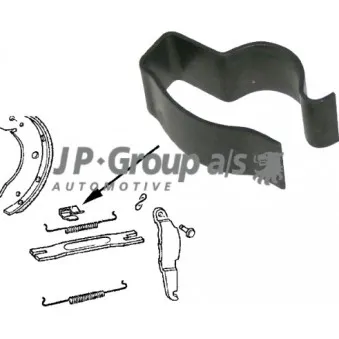 Support, flexible de frein JP GROUP 8170350106