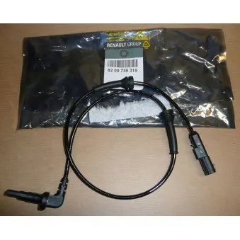 Capteur, vitesse de roue OE 8200735315