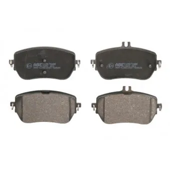 Jeu de 4 plaquettes de frein avant ABE C1M074ABE