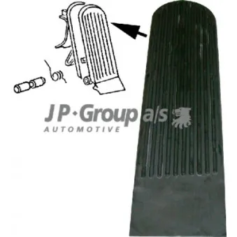 Revêtement de pédale, accélérateur JP GROUP 8172200206
