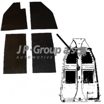 Insonorisation du compartiment moteur JP GROUP 8181300110