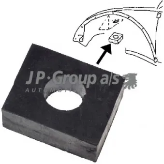 Support/suspension,plot de berceau/Support d'agrégats JP GROUP 8184000106