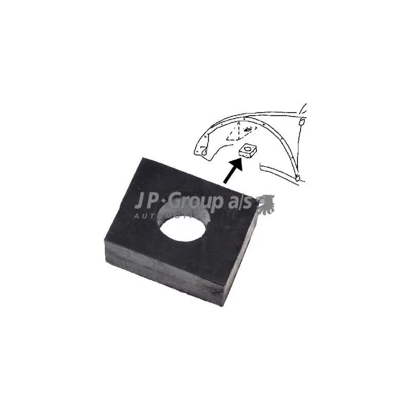 Support/suspension,plot de berceau/Support d'agrégats JP GROUP 8184000106