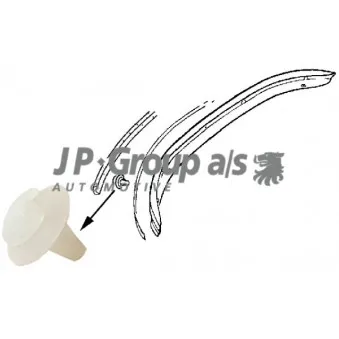 Clip, pare-chocs JP GROUP 8184151106