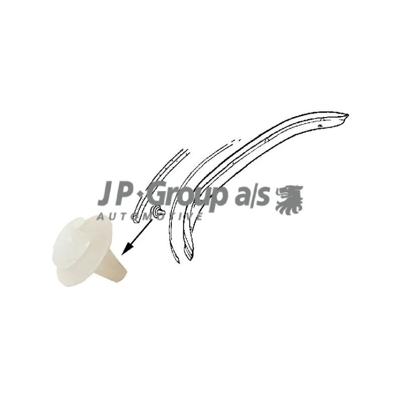 Clip, pare-chocs JP GROUP 8184151106