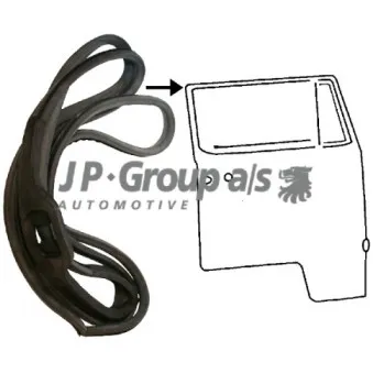 Joint d'étanchéité de porte avant droit JP GROUP 8185700880