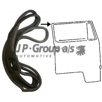 Joint d'étanchéité de porte avant droit JP GROUP 8185700886