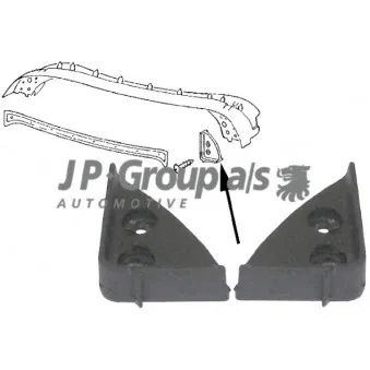 Joint d'étanchéité, vitre latérale JP GROUP 8186000710