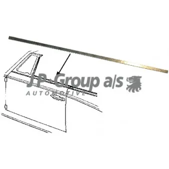 Baguette et bande protectrice, vitre de porte JP GROUP 8186002706
