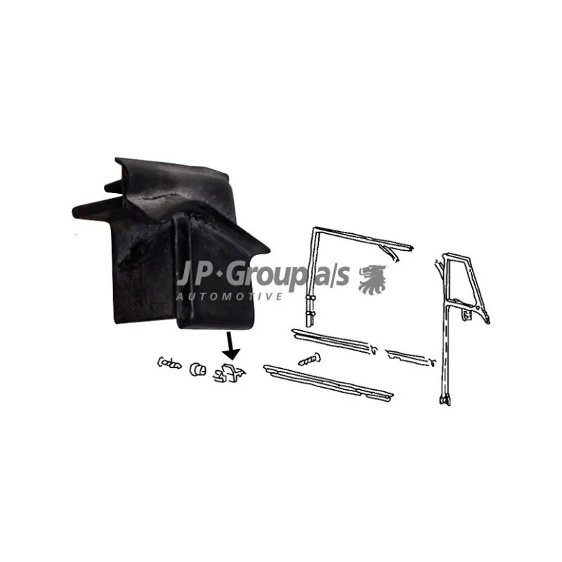 Baguette et bande protectrice, vitre de porte JP GROUP 8186002870