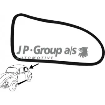 Joint d'étanchéité, vitre latérale arrière gauche JP GROUP 8186100670