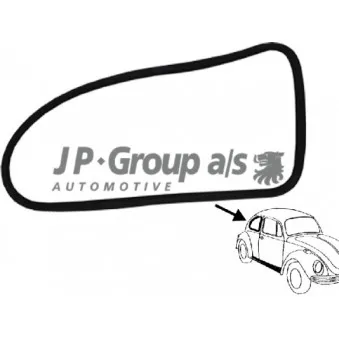 Joint d'étanchéité, vitre latérale arrière droit JP GROUP 8186100680