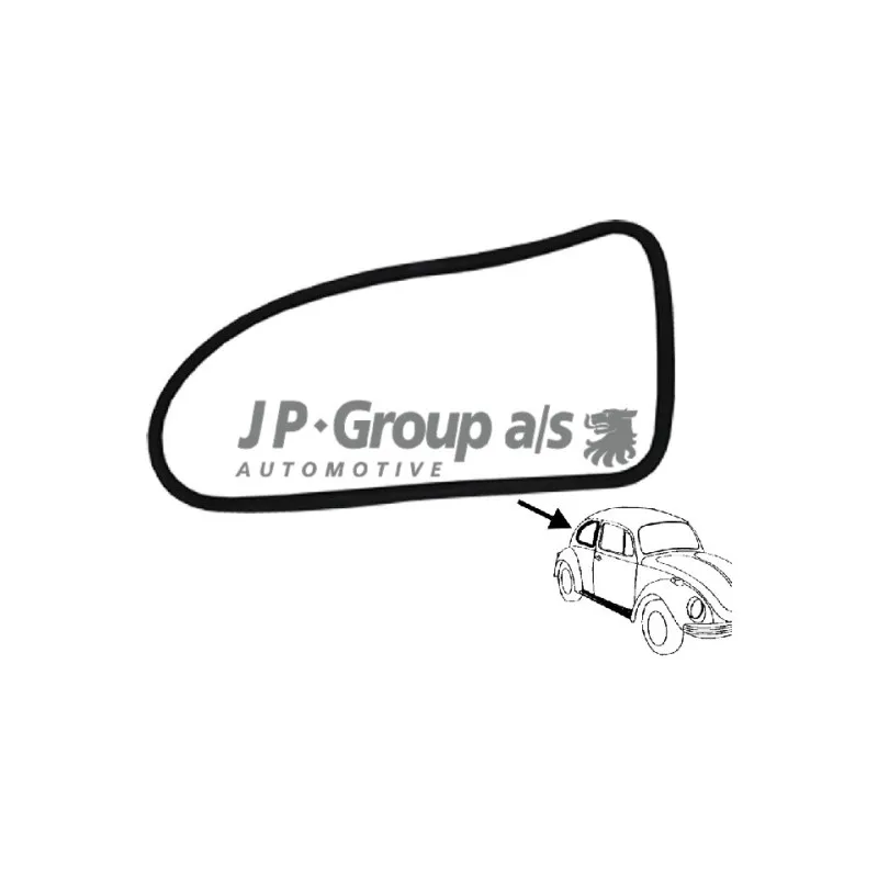 Joint d'étanchéité, vitre latérale arrière droit JP GROUP 8186100680