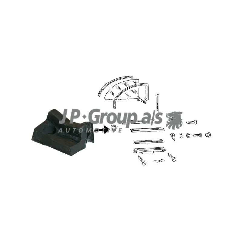 Joint d'étanchéité, vitre latérale arrière droit JP GROUP 8186101280