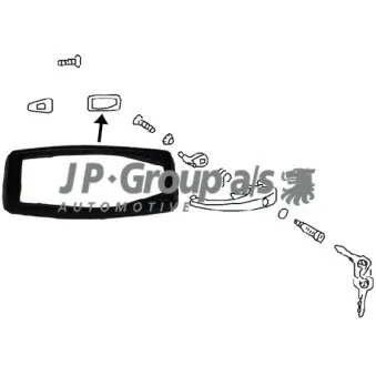 Cadre de poignée de porte JP GROUP 8187150706