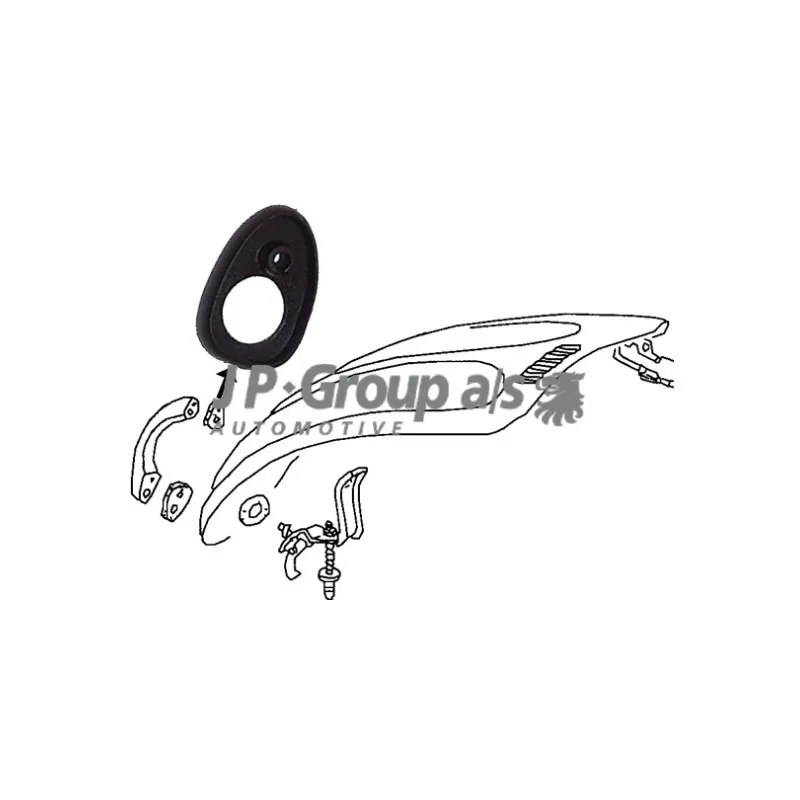 Joint, couvercle de la soute à bagages JP GROUP 8187350506