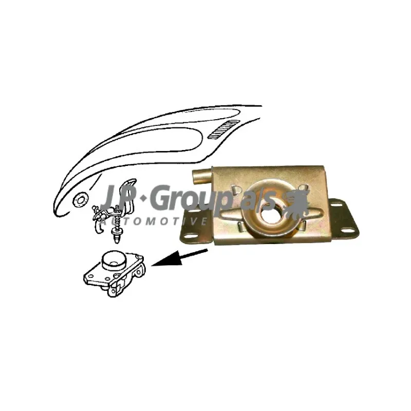 Serrure de capot-moteur JP GROUP 8187700306