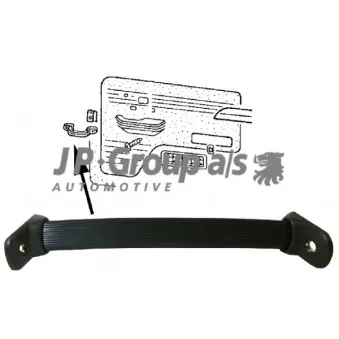 Poignet de porte, équipment intérieur JP GROUP 8187800706