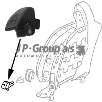 Bouton tournant, ajustage du dossier JP GROUP 8188000500