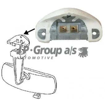 Rétroviseur intérieur JP GROUP 8189250106