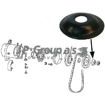 Rondelle d'écartement JP GROUP 8190500206