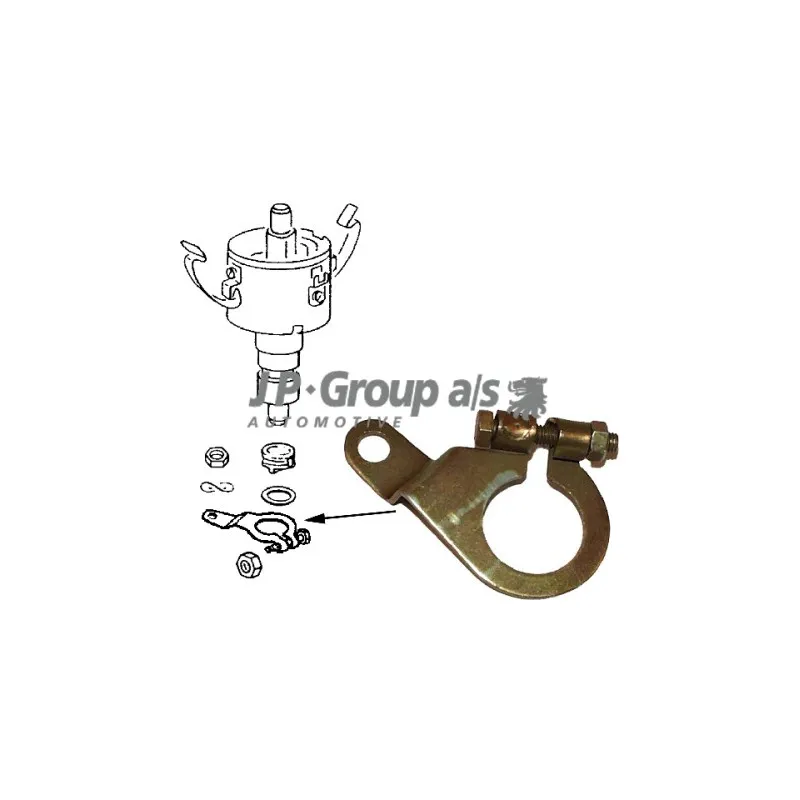 Distributeur d'allumage JP GROUP 8191150206
