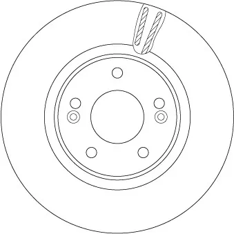 Jeu de 2 disques de frein avant TRW DF6497S