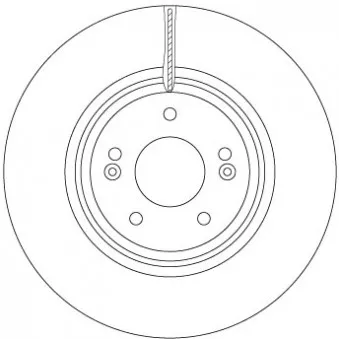 Jeu de 2 disques de frein avant TRW DF6958S