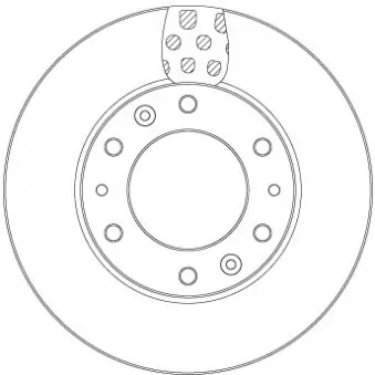 Jeu de 2 disques de frein avant TRW DF6962S