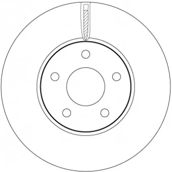Jeu de 2 disques de frein avant TRW DF6975