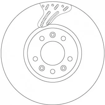 Jeu de 2 disques de frein avant TRW DF6977S