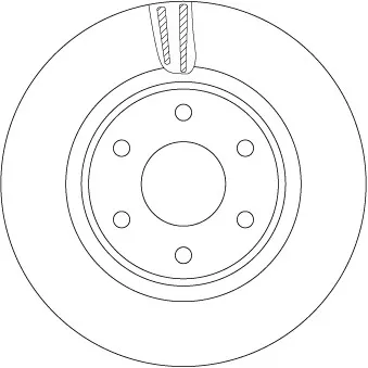Jeu de 2 disques de frein avant TRW DF7458S