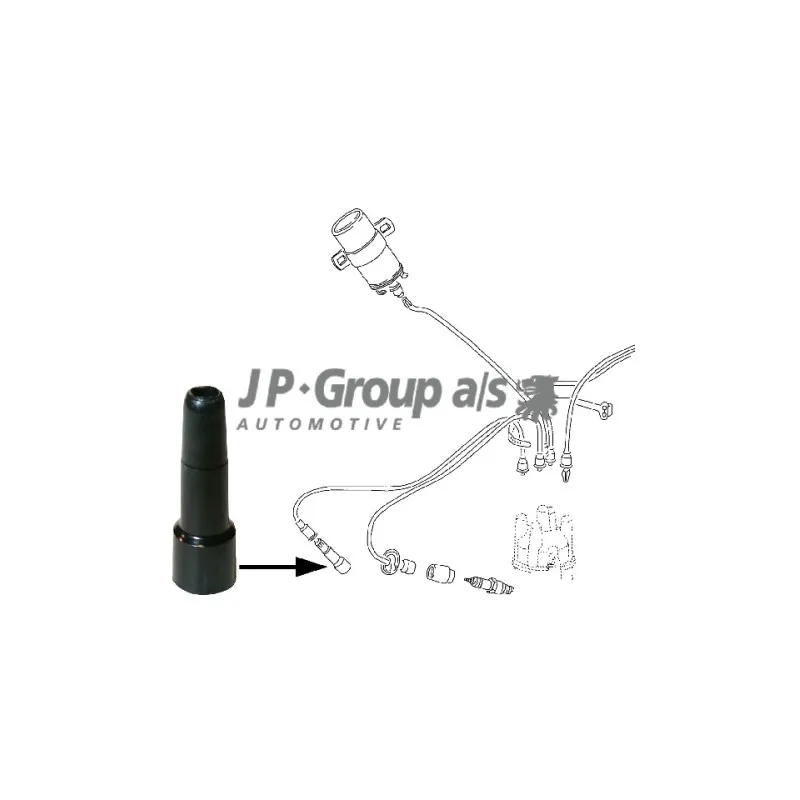 Fiche, bougie d'allumage JP GROUP 8191900106