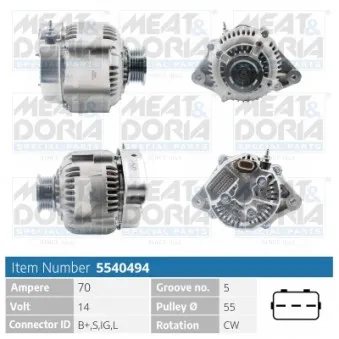 Alternateur MEAT & DORIA 5540494