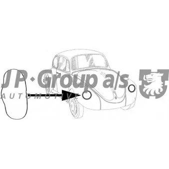 Joint d'étanchéité, projecteur principal JP GROUP 8195150400