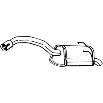 Silencieux arrière BOSAL 148-203