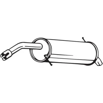 Silencieux arrière BOSAL 154-503