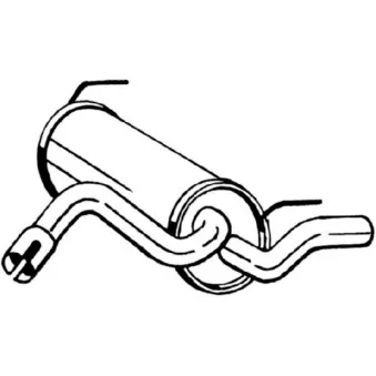 Silencieux arrière BOSAL 185-499