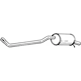 Silencieux arrière BOSAL 279-671