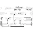 Ampoule, feu clignotant VALEO 032213 - Visuel 2