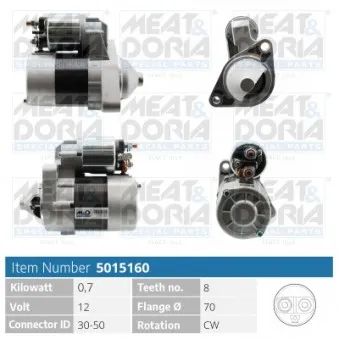 Démarreur MEAT & DORIA 5015160