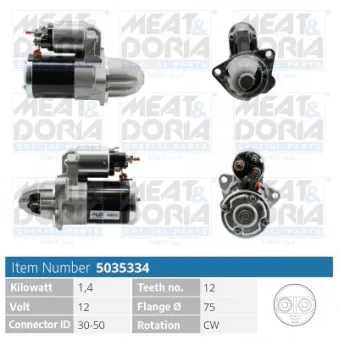 Démarreur MEAT & DORIA 5035334