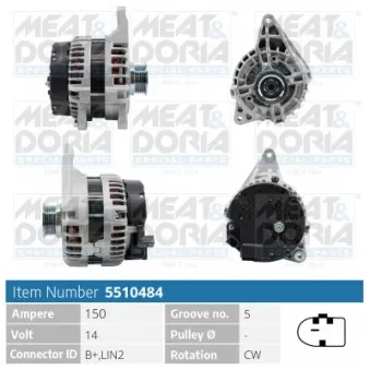 Alternateur MEAT & DORIA 5510484