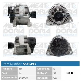 Alternateur MEAT & DORIA 5515493