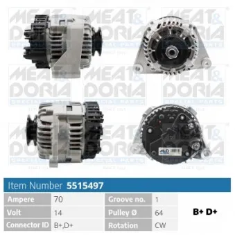 Alternateur MEAT & DORIA 5515497