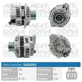 Alternateur MEAT & DORIA 5520292